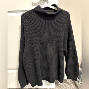American Eagle Black Mock neck sweater